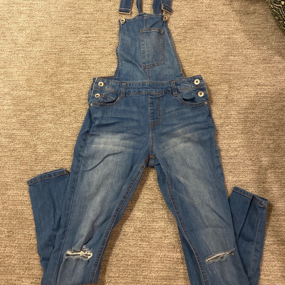 Light blue Jean overalls